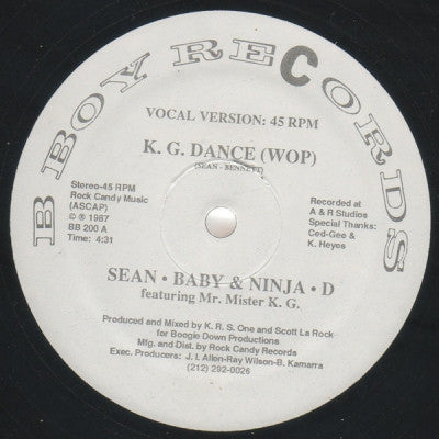 SEAN BABY & NINJA D FEATURING MR. MISTER K.G. - K.G. Dance (Wop)