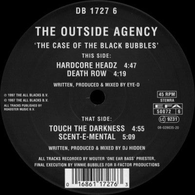 THE OUTSIDE AGENCY - The Case Of The Black Bubbles