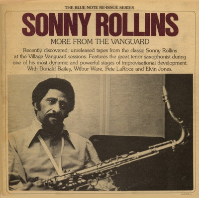 SONNY ROLLINS - More From The Vanguard