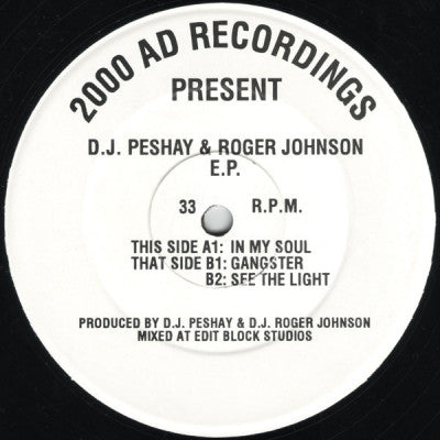 D.J. PESHAY & ROGER JOHNSON - D.J. Peshay & Roger Johnson E.P.