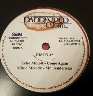 ECHO MINOTT / MIKIE MELODY - Come Again / Mr. Tenderness
