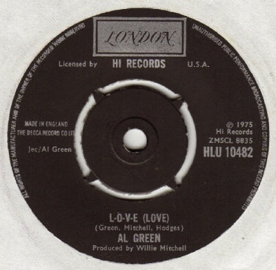AL GREEN - L-O-V-E (Love) / I Wish You Were Here With Me