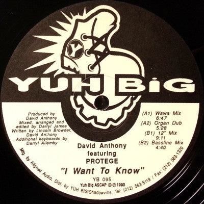 DAVID ANTHONY FEATURING PROTEGE - I Want To Know