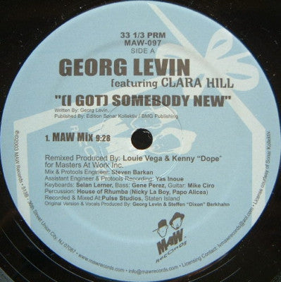GEORG LEVIN FEATURING CLARA HILL - (I Got) Somebody New