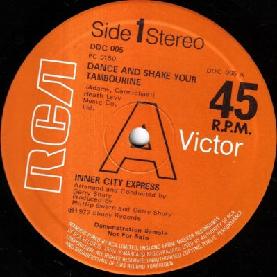 INNER CITY EXPRESS - Dance And Shake Your Tambourine / Boogie Baby