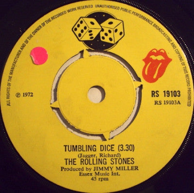 THE ROLLING STONES - Tumbling Dice / Sweet Black Angel