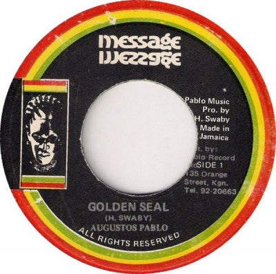 AUGUSTOS PABLO / PABLO AND SOUL SYNDICATE BAND - Golden Seal / Myhrr In Dub