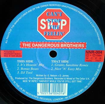 THE DANGEROUS BROTHERS - Can't Stop The Feeling