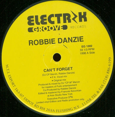 ROBBIE DANZIE - Can't Forget
