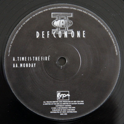 DEF CON ONE - Time Is The Fire / Monday