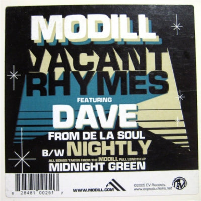 MODILL - Vacant Rhymes / Nightly
