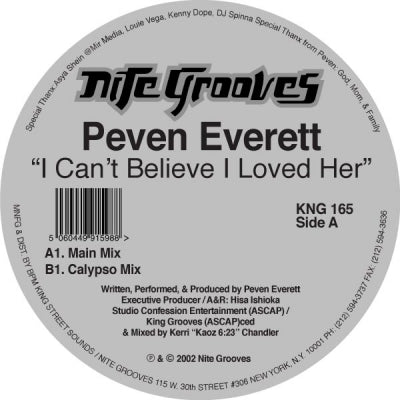 PEVEN EVERETT - I Can't believe I Loved Her