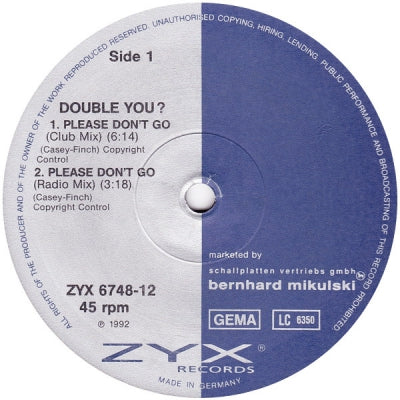 DOUBLE YOU - Please Don't Go