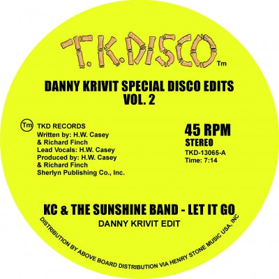 KC & THE SUNSHINE BAND / GWEN MCCRAE - Let It Go / Move Me Baby... Danny Krivit Special disco Edits Vol.2