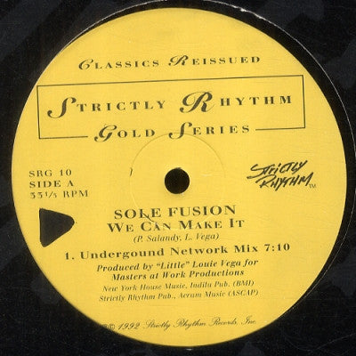 SOLE FUSION / HARDRIVE - We Can Make It / Sindae