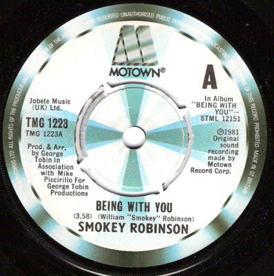 SMOKEY ROBINSON - Being With You / What's In Your Life For Me