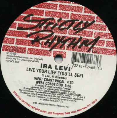 IRA LEVI - Live Your Life