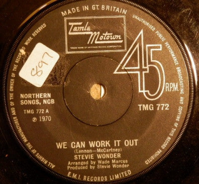 STEVIE WONDER - We Can Work It Out / Don't Wonder Why
