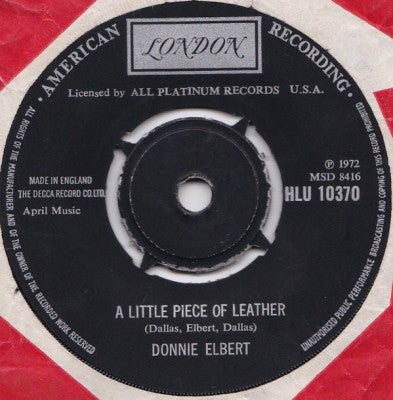 DONNIE ELBERT - A Little Piece Of Leather / If I Can't Have You