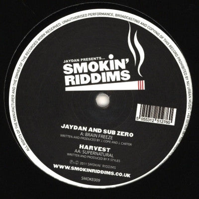 JAYDAN & SUB ZERO / HARVEST - Brain Freeze / Supernatural