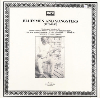 VARIOUS ARTISTS - Bluesmen And Songsters (1926-1936)