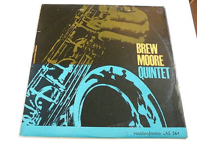 THE BREW MOORE QUINTET - Includes musicians Max Hartstein, Gus Gustofson, John Marabuto, Brew Moore & Dick Mills.