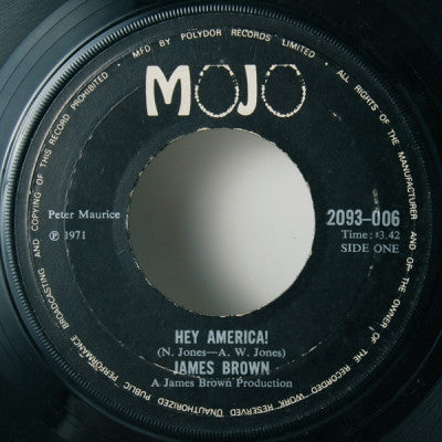 JAMES BROWN - Hey America! / Brother Rapp (Part 1)