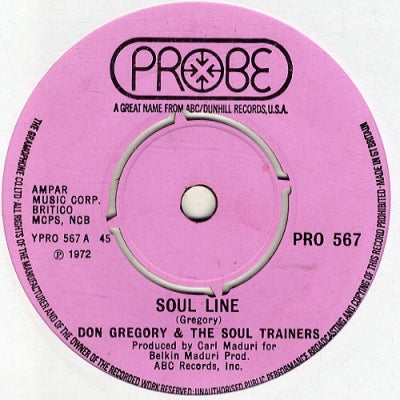 DON GREGORY & THE SOUL TRAINERS - Soul Line
