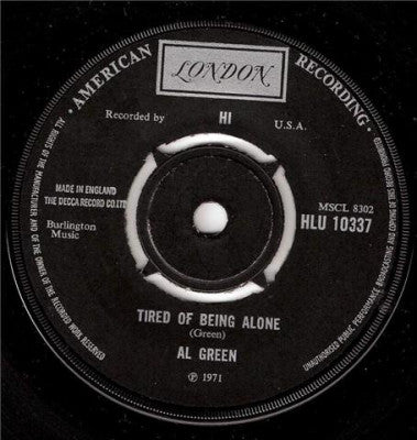 AL GREEN - Tired Of Being Alone / Right Now Right Now