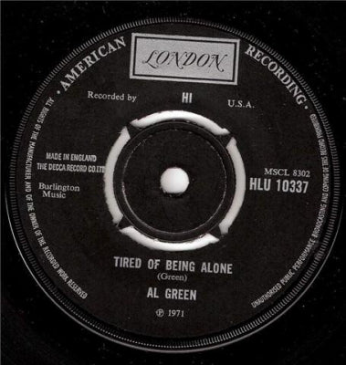 AL GREEN - Tired Of Being Alone / Right Now Right Now