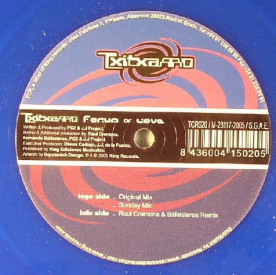 PG2 PRESENTS TXITXARRO - Forum Of Love