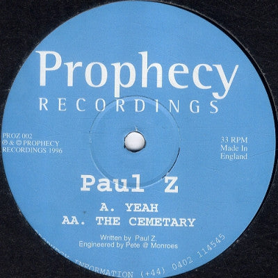 PAUL Z - Yeah / The Cemetary