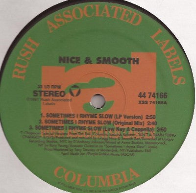 NICE & SMOOTH - Sometimes I Rhyme Slow