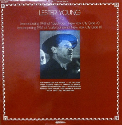 LESTER YOUNG - Vol. 2 - Live Recordings 1948-1956