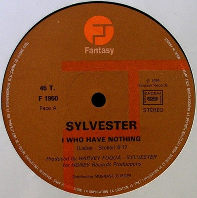 SYLVESTER - I Need Somebody To Love Tonight / I Who Have Nothing
