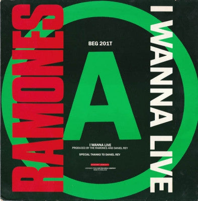 RAMONES - I Wanna Live / Merry Christmas (I Don't Want To Fight Tonight) (Extended)