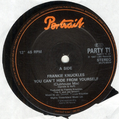 FRANKIE KNUCKLES - You Can't Hide
