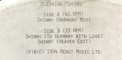 ELEVATOR - Shinny