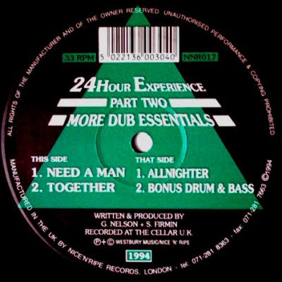 24 HOUR EXPERIENCE  - More Dub Essentials Part Two