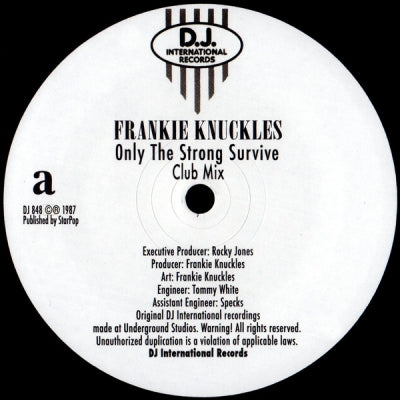 FRANKIE KNUCKLES / BILLY PAUL - Only The Strong Survive