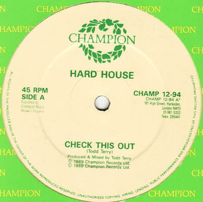 HARD HOUSE - Check This Out