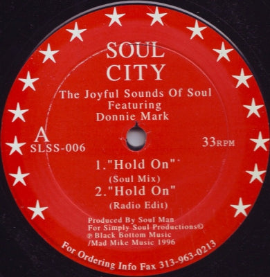 THE JOYFUL SOUNDS OF SOUL FEATURING DONNIE MARK - Hold On