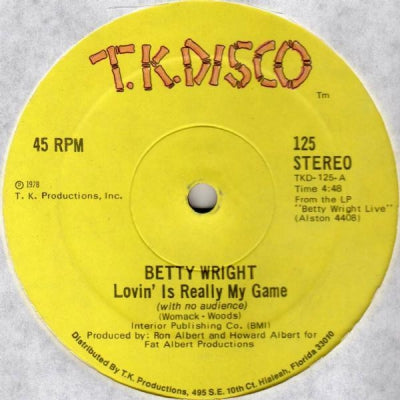 BETTY WRIGHT - Lovin' Is Really My Game