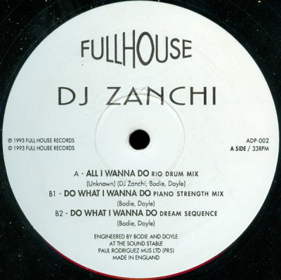 DJ ZANCHI - All I Wanna Do