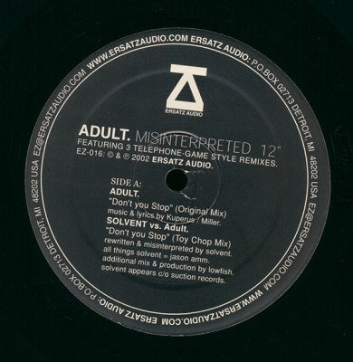 ADULT - Misinterpreted