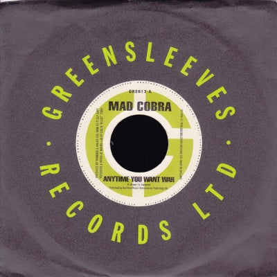 MAD COBRA / NATURAL BLACK - Anytime You Want War / Bad Man Strength