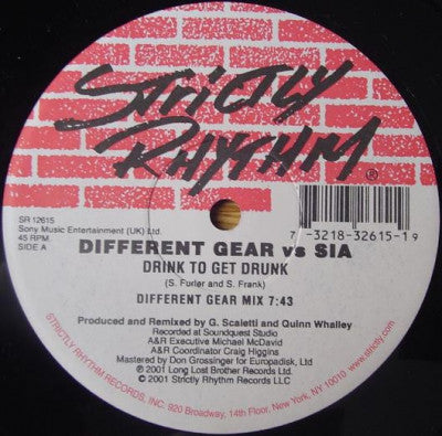 DIFFERENT GEAR VS SIA - Drink To Get Drunk