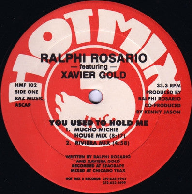 RALPHI ROSARIO FEATURING XAVIER GOLD - You Used To Hold Me