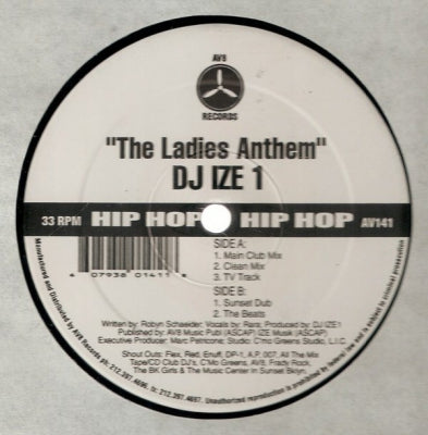 DJ IZE 1 - The Ladies Anthem