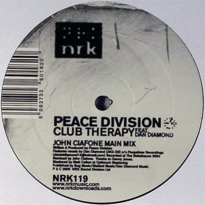 PEACE DIVISION - Club Therapy (John Ciafone Mixes)